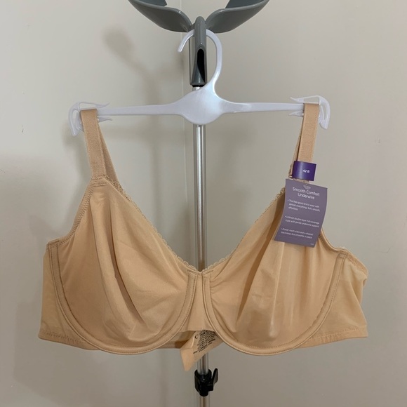 New Unlined Smooth Comfort Underwire Bra Nude - Picture 1 of 16